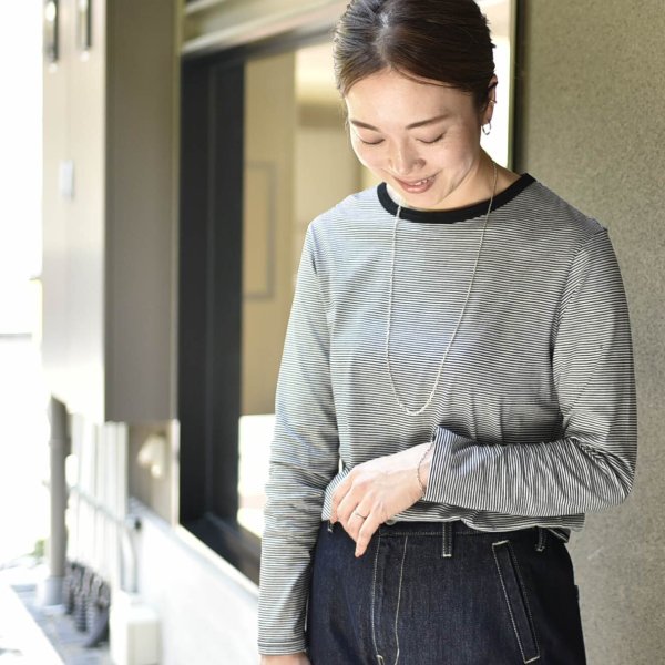 クルーネック長袖カットソー - OURHOME