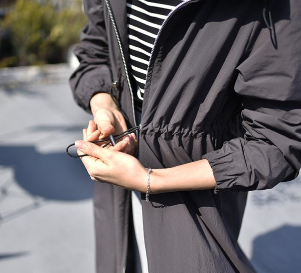 撥水素材のダブルジップコート - OURHOME