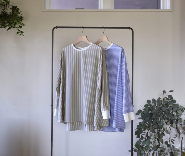 シワになりにくい播州織フレアブラウス - OURHOME