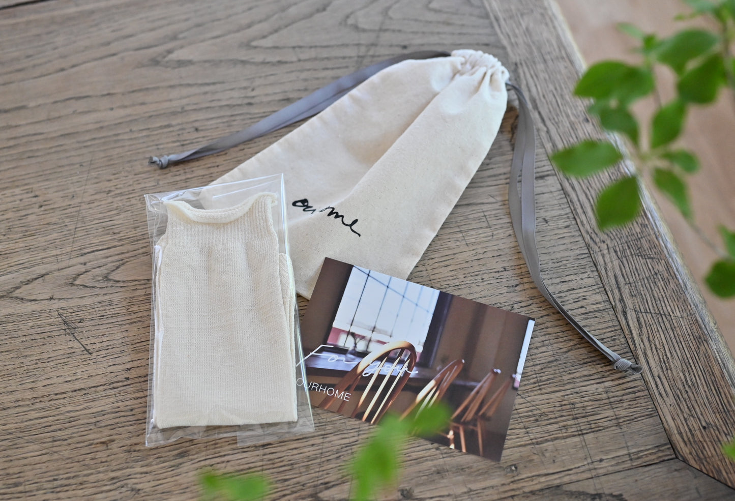 シルク素材の、重ねばき5本指ソックス