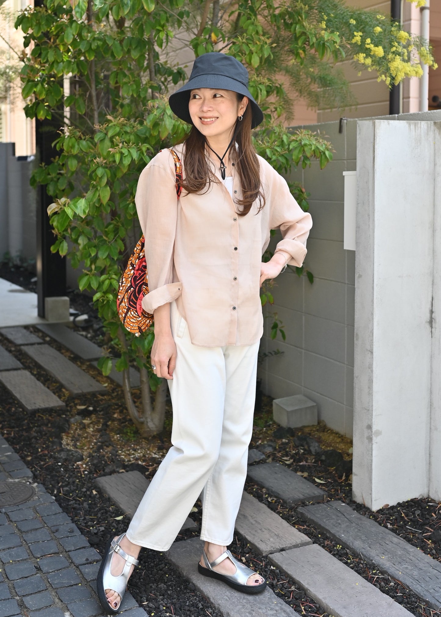 前後で使える2WAYバケットハット(撥水)