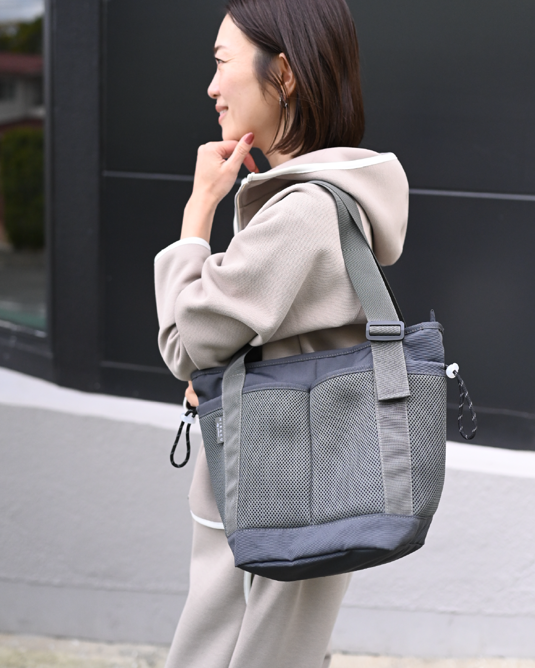 OUR☆HIRAKU メッシュトート グレー ミディアム H I R A K Uメッシュトート – OURHOME