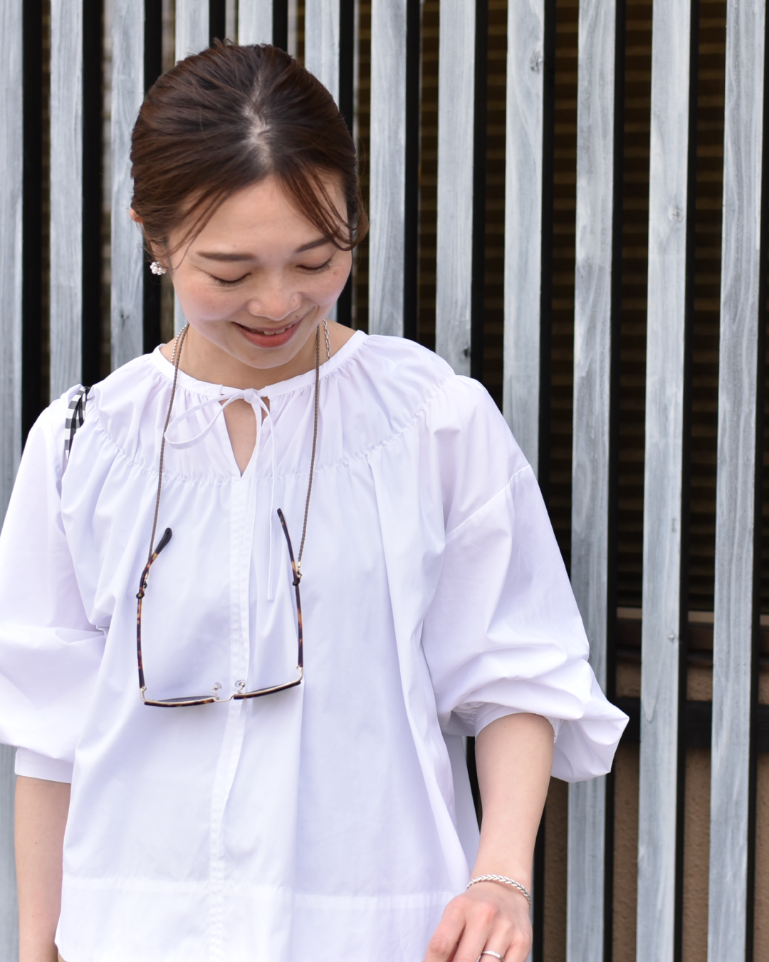 編みこみレザーのめがねストラップ - OURHOME