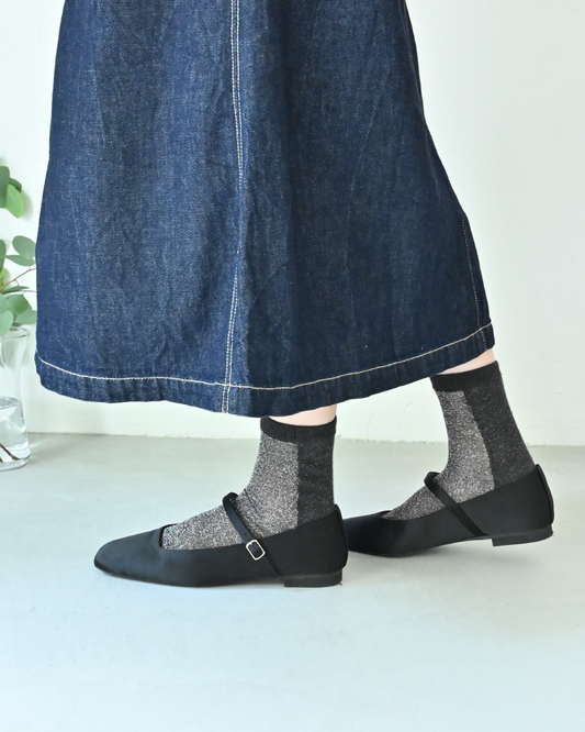 シアーラメ靴下