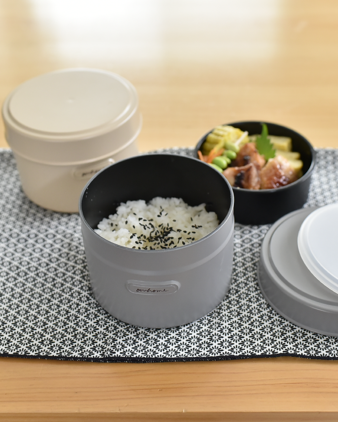 お手入れラクな2段お弁当箱(食洗機&レンジOK)