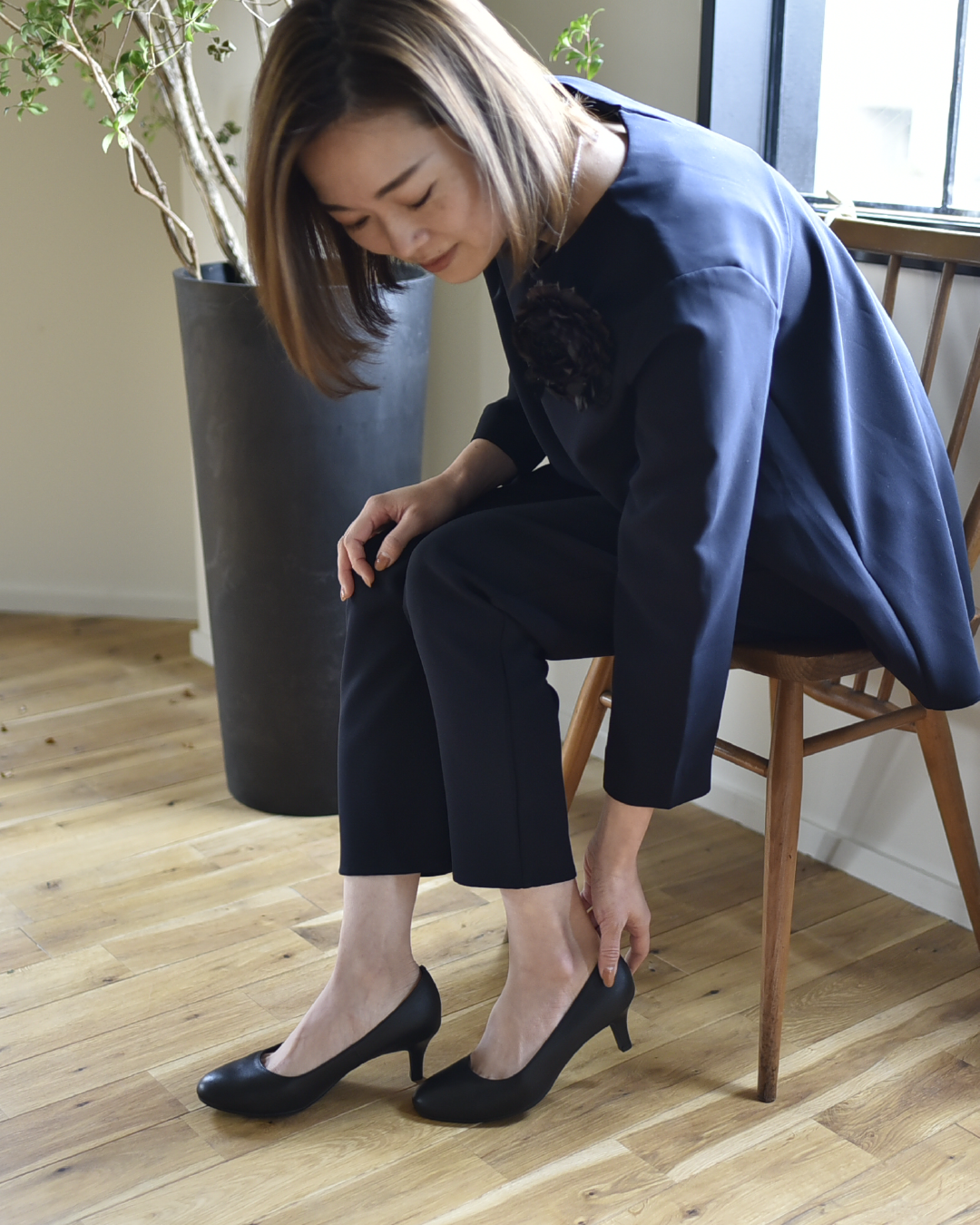 s*♡様 OURHOMEフォーマルに使えるレザーパンプス23.5cm フォーマルに使えるレザーパンプス – OURHOME