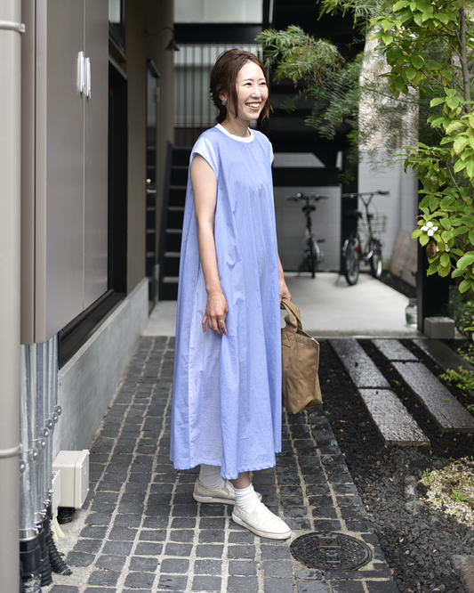 綿100%切り替えワンピース - OURHOME