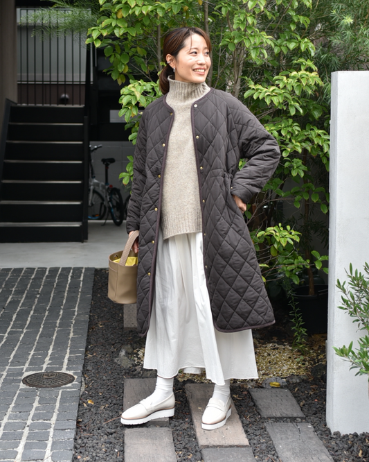 中綿キルティングコート - OURHOME