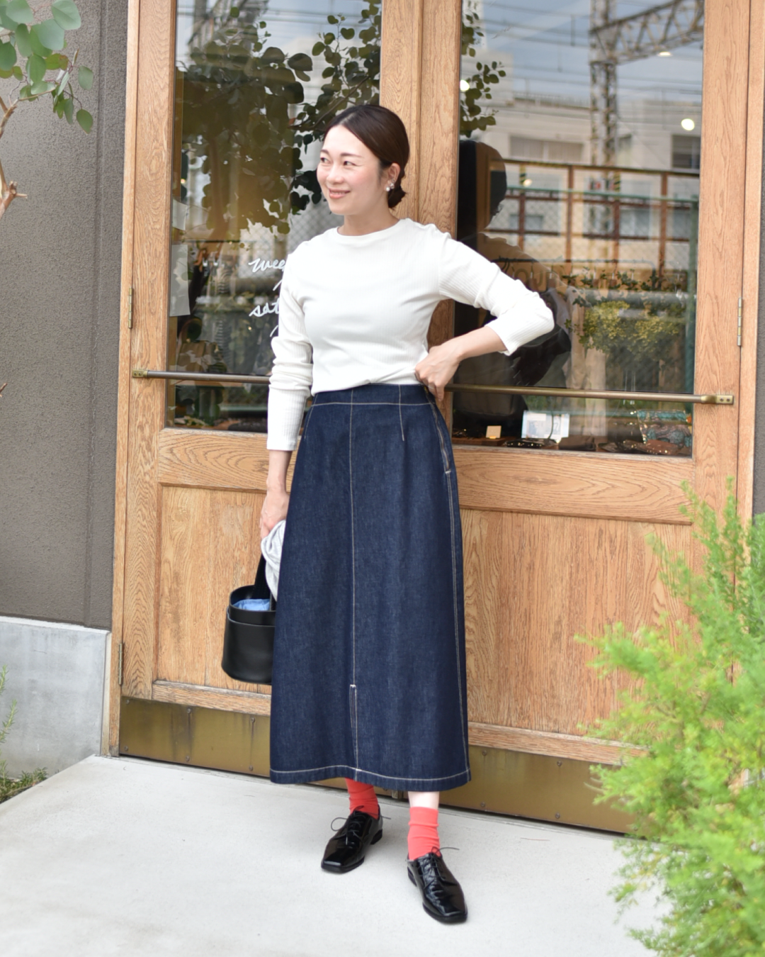 きれいめデニムロングスカート – OURHOME きれいめデニムロングスカート – OURHOME