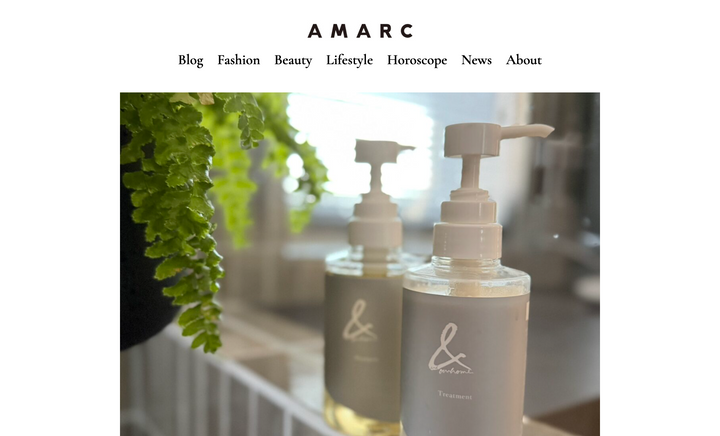 大草直子さん主宰『AMARC』“美容日めくりカレンダー”に掲載いただきました！