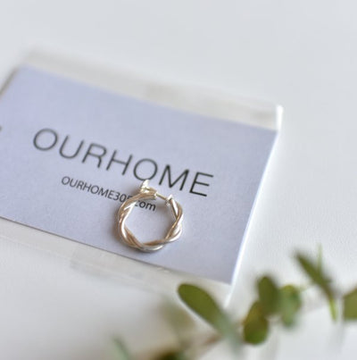 【片耳】ツイストフープのSilver925ピアス・イヤリング - OURHOME
