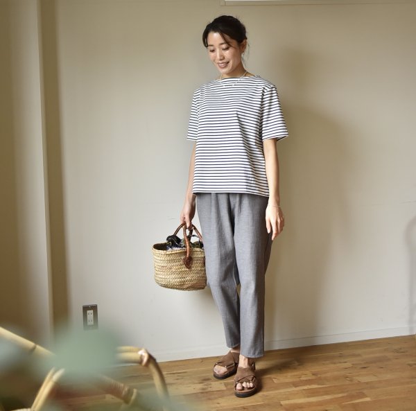 5分袖ボーダーカットソー – OURHOME