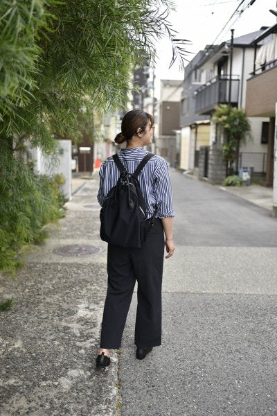 レザー持ち手の2WAYリュック - OURHOME