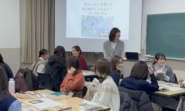 母校で大学生に向けた、ワークショップを開催しました→