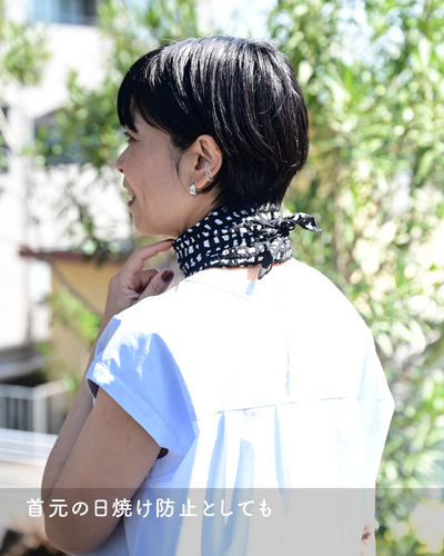 ひんやり涼しい2WAYサンカクスカーフ - OURHOME