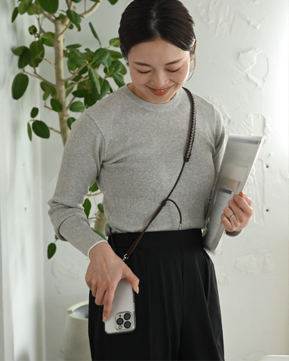 軽くて洗える！あみあみロングストラップ - OURHOME