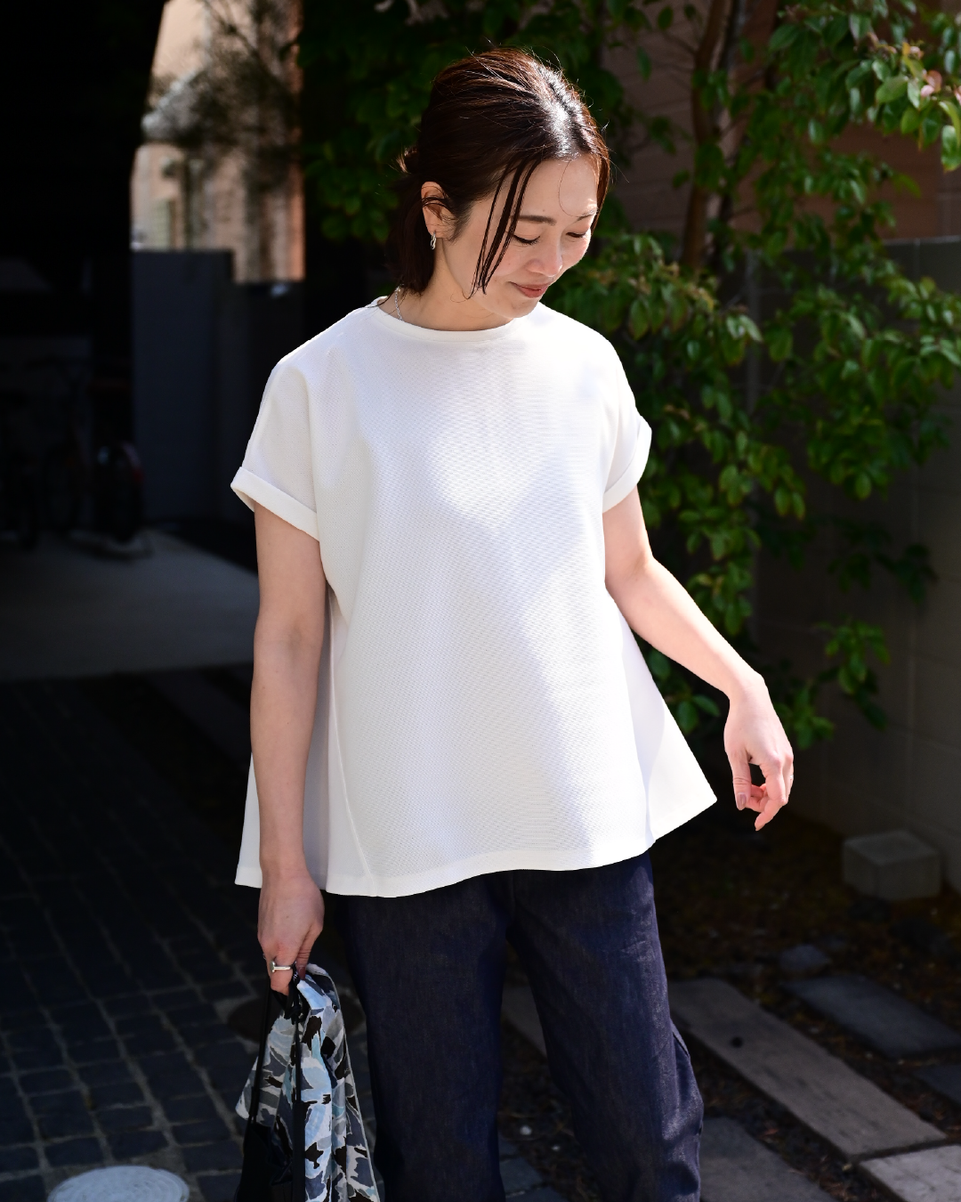 風通る涼やかTブラウス（UVカット・吸水速乾） - OURHOME