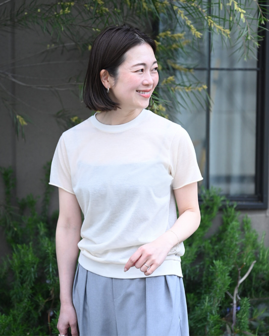 シアー半袖Tシャツ