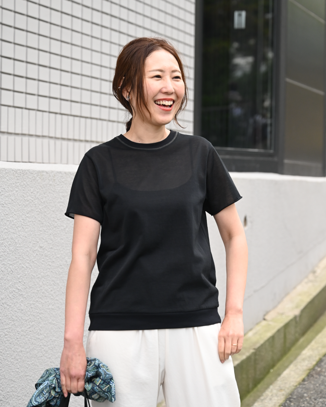 シアー半袖Tシャツ - OURHOME