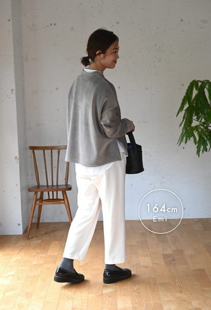 洗える裏起毛プルオーバー