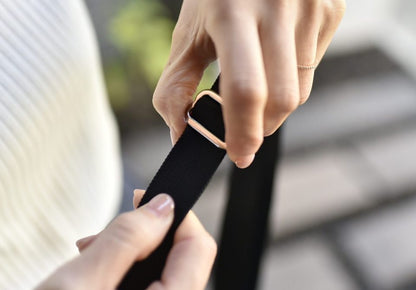 レザー持ち手のパンダショルダーバッグ - OURHOME