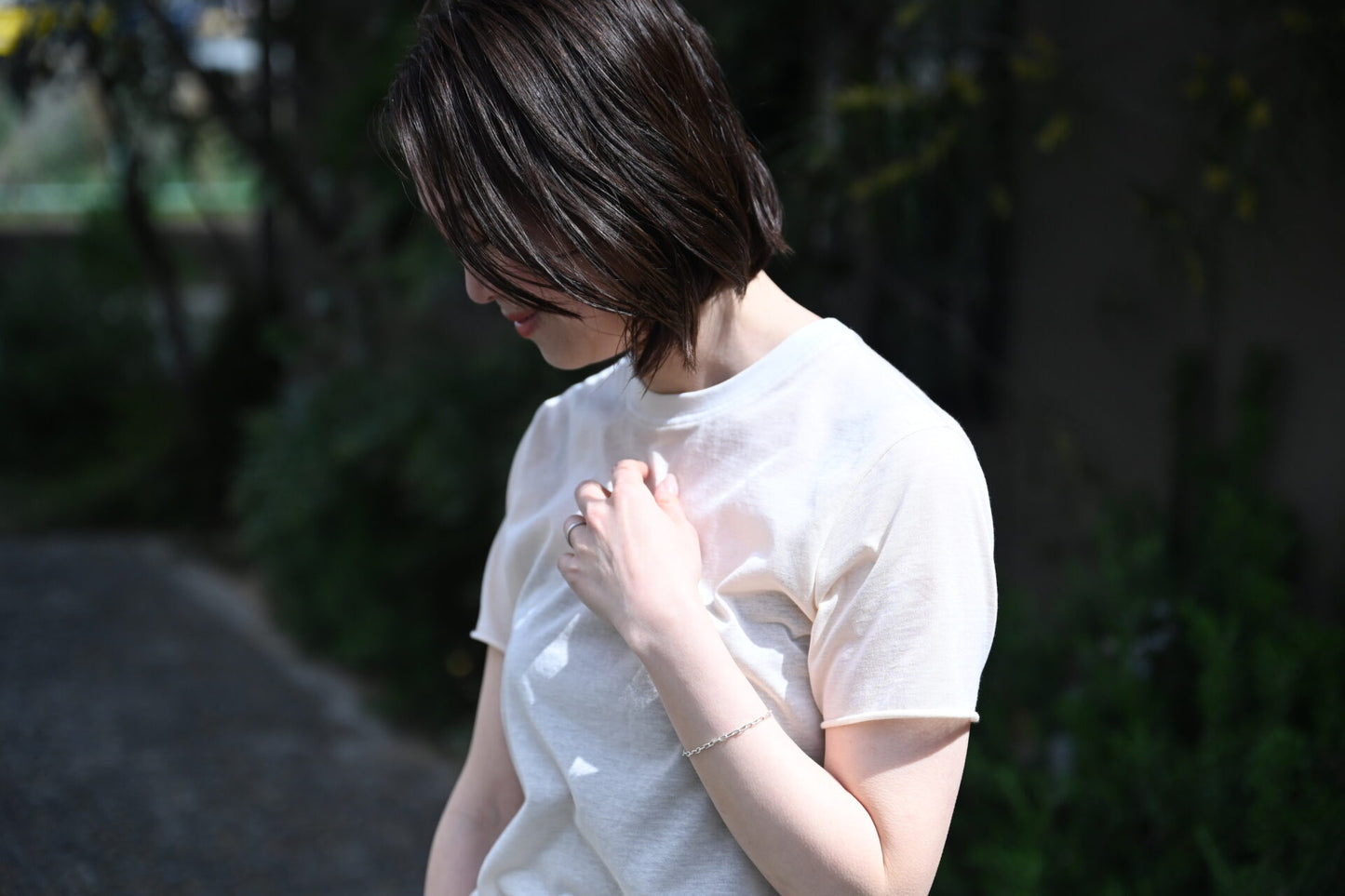 シアー半袖Tシャツ - OURHOME
