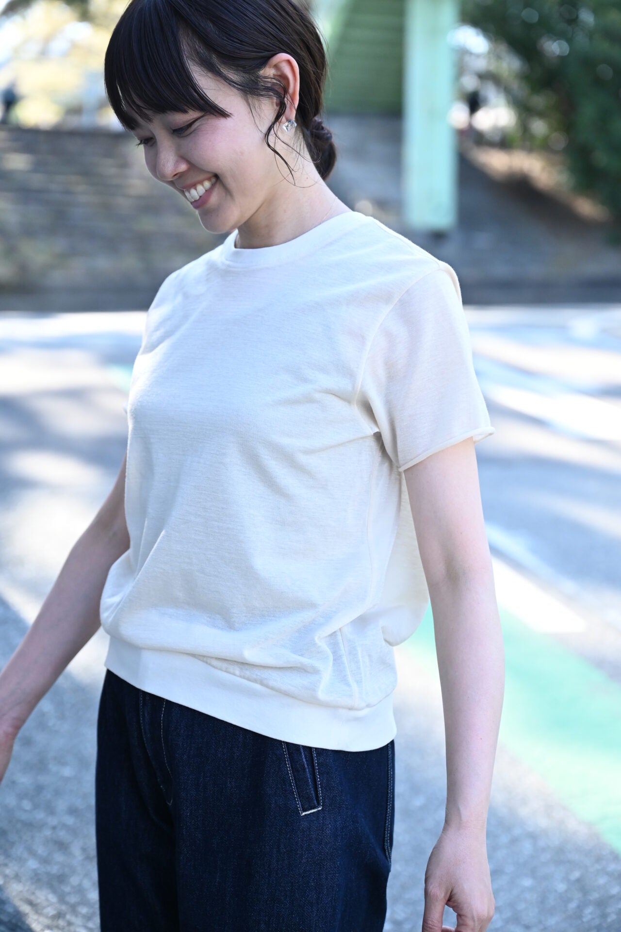 シアー半袖Tシャツ - OURHOME