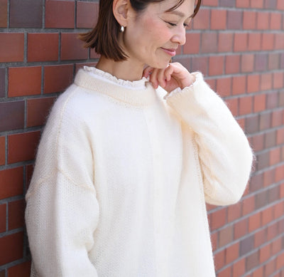 重ね着たのしむモヘアニット