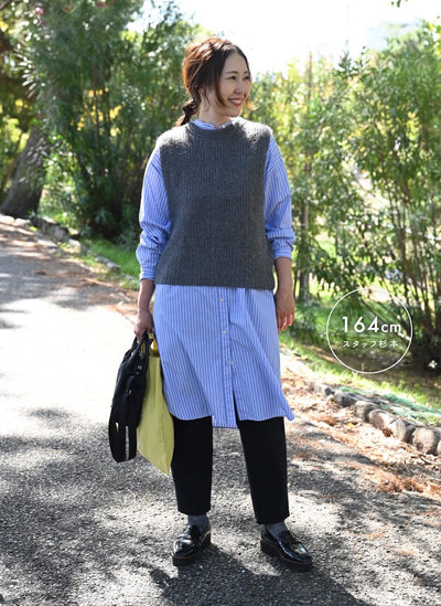#items:4029-banshu-basic-shirt,4022-wool-tapered-pants,1031-leather-handle-shoulder-bag,1035-my-bag,2095-ribbed-warm-glitter-socks,2507-enamel-leather-loafer-shoes
