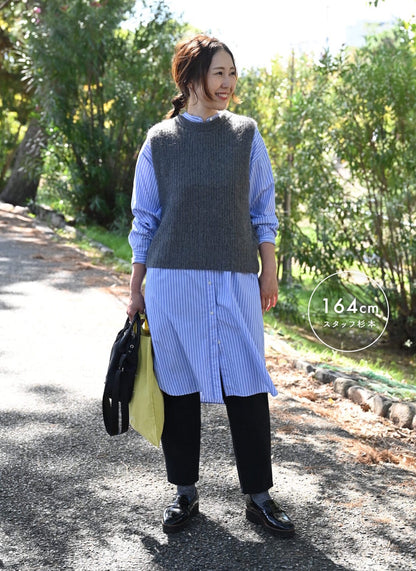 #items:4029-banshu-basic-shirt,4022-wool-tapered-pants,1031-leather-handle-shoulder-bag,1035-my-bag,2095-ribbed-warm-glitter-socks,2507-enamel-leather-loafer-shoes
