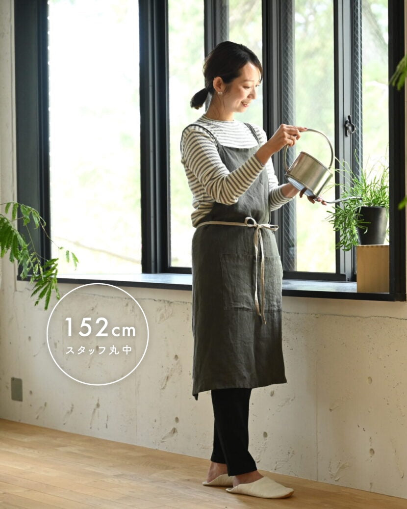 フレンチリネンエプロン