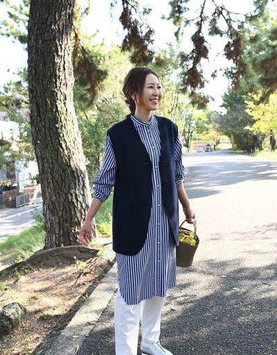 上質素材のあったかウールベスト