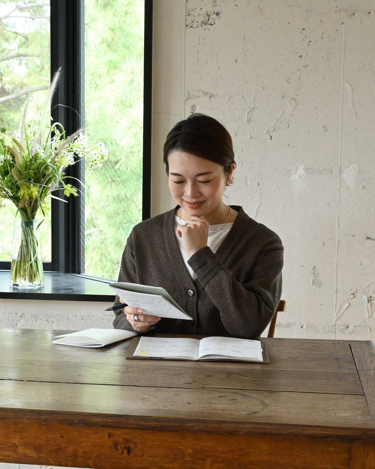 ＜A5サイズ＞やわらかレザーの手帳カバー - OURHOME