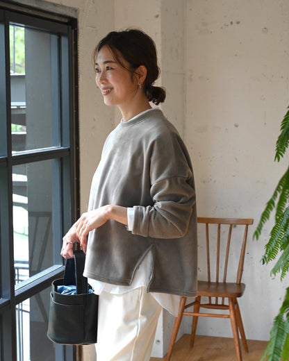 洗える裏起毛プルオーバー