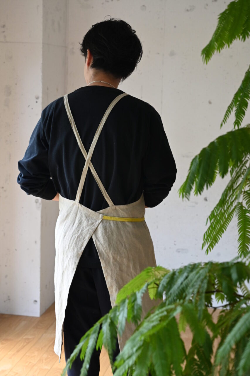 フレンチリネンエプロン