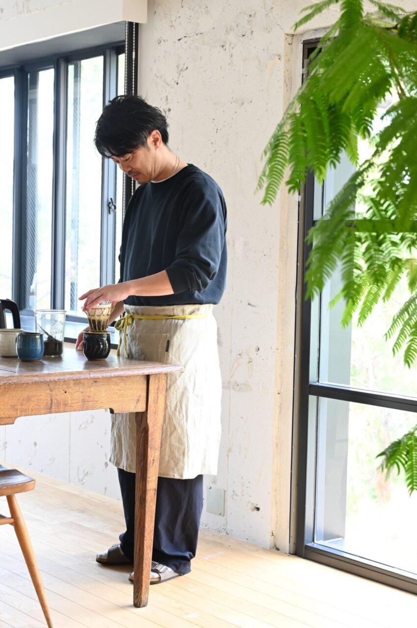 フレンチリネンエプロン