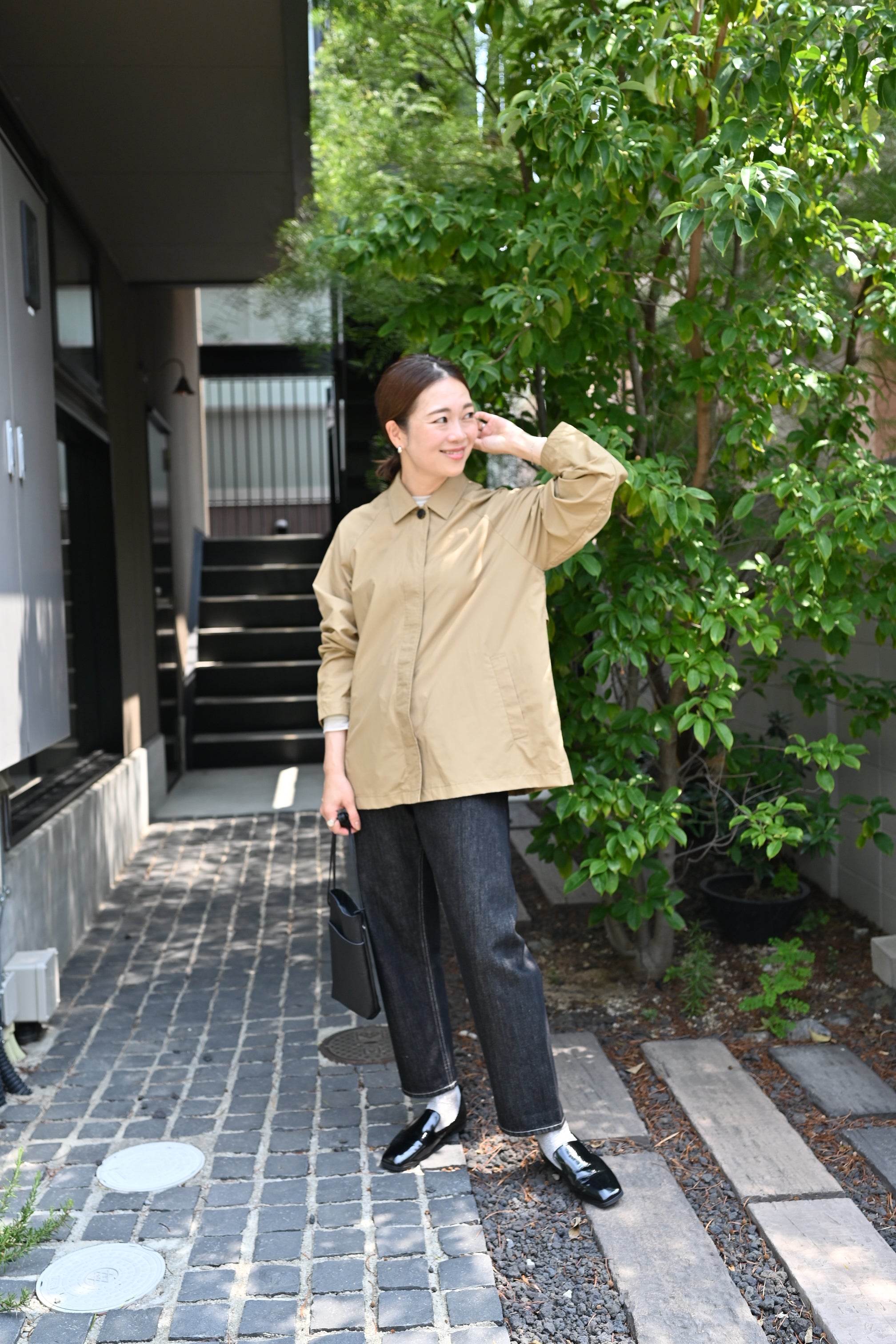 撥水素材のステンカラージャケット – OURHOME