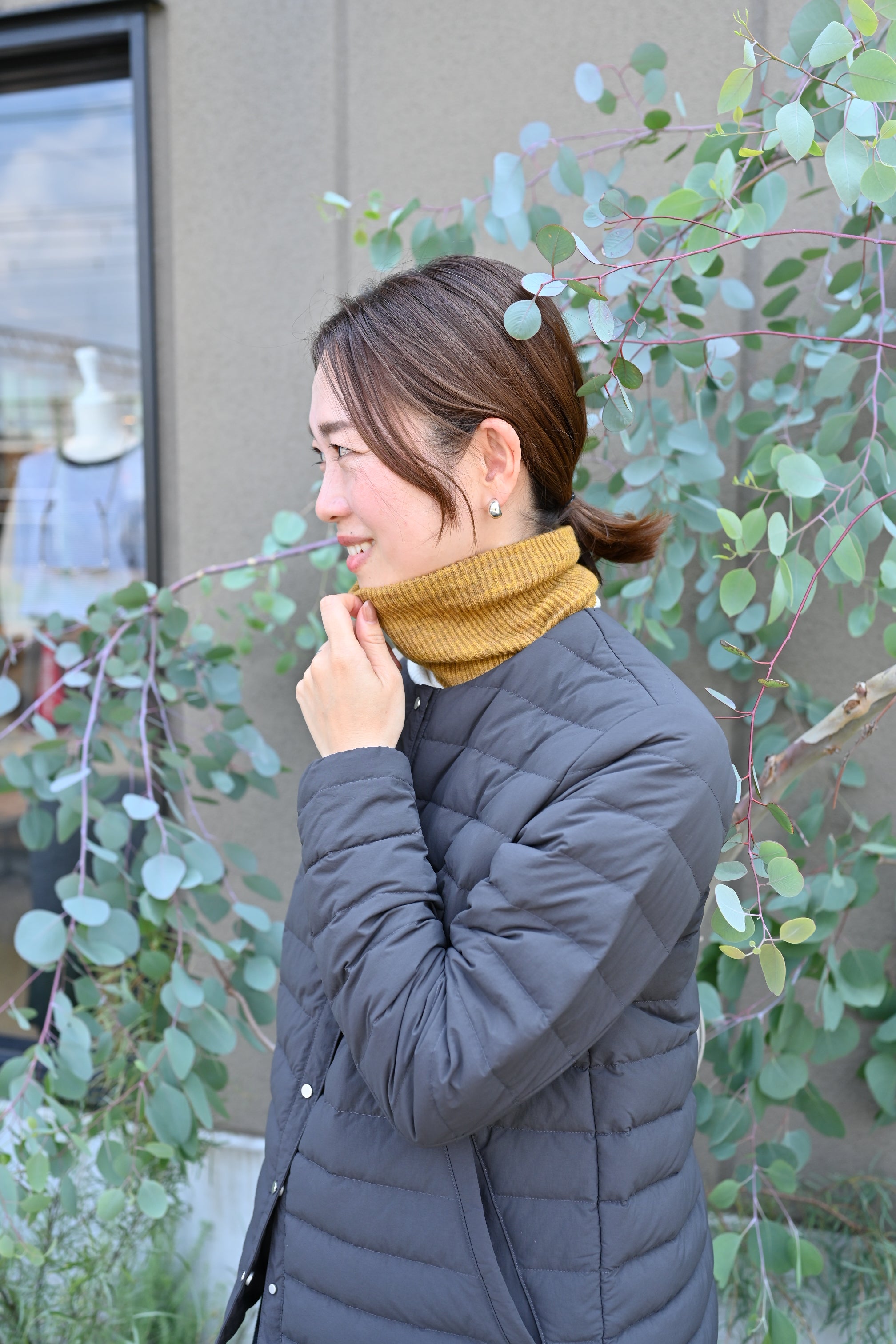 【美品】アワーホーム　撥水素材のダブルジップコート 撥水素材のダブルジップコート – OURHOME