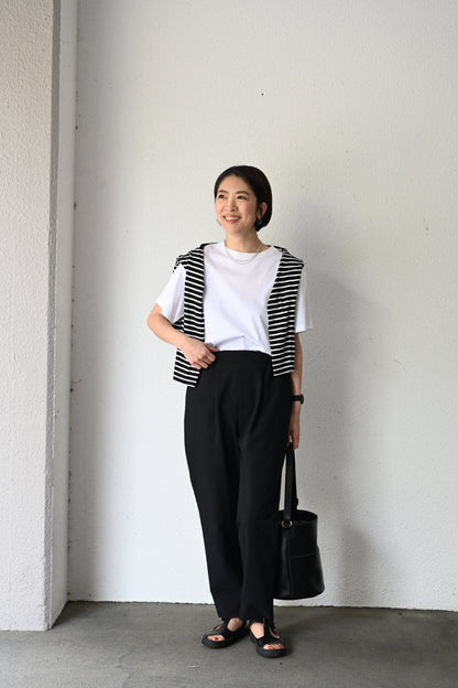 綿100%きれいめ半袖Tシャツ