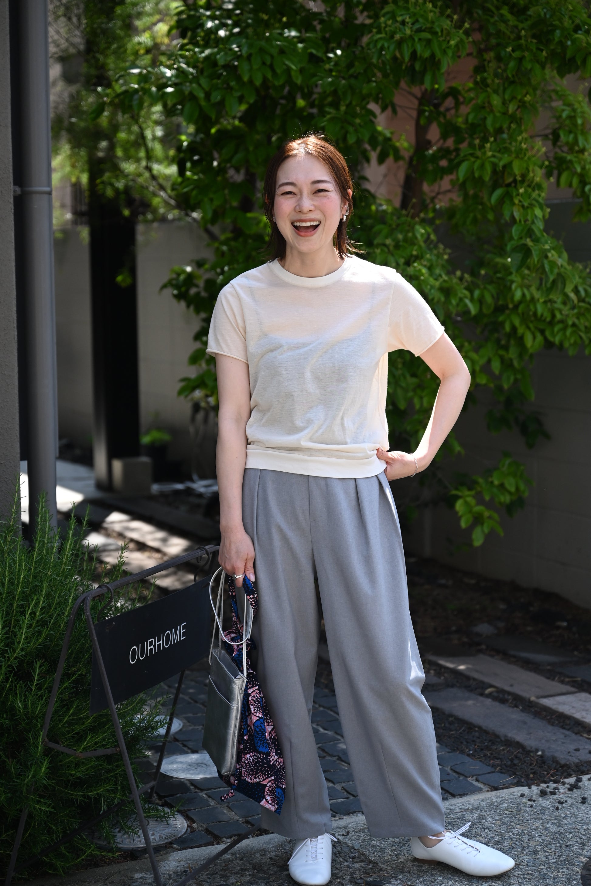 シアー半袖Tシャツ - OURHOME