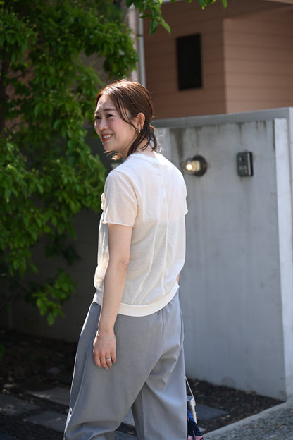 シアー半袖Tシャツ - OURHOME