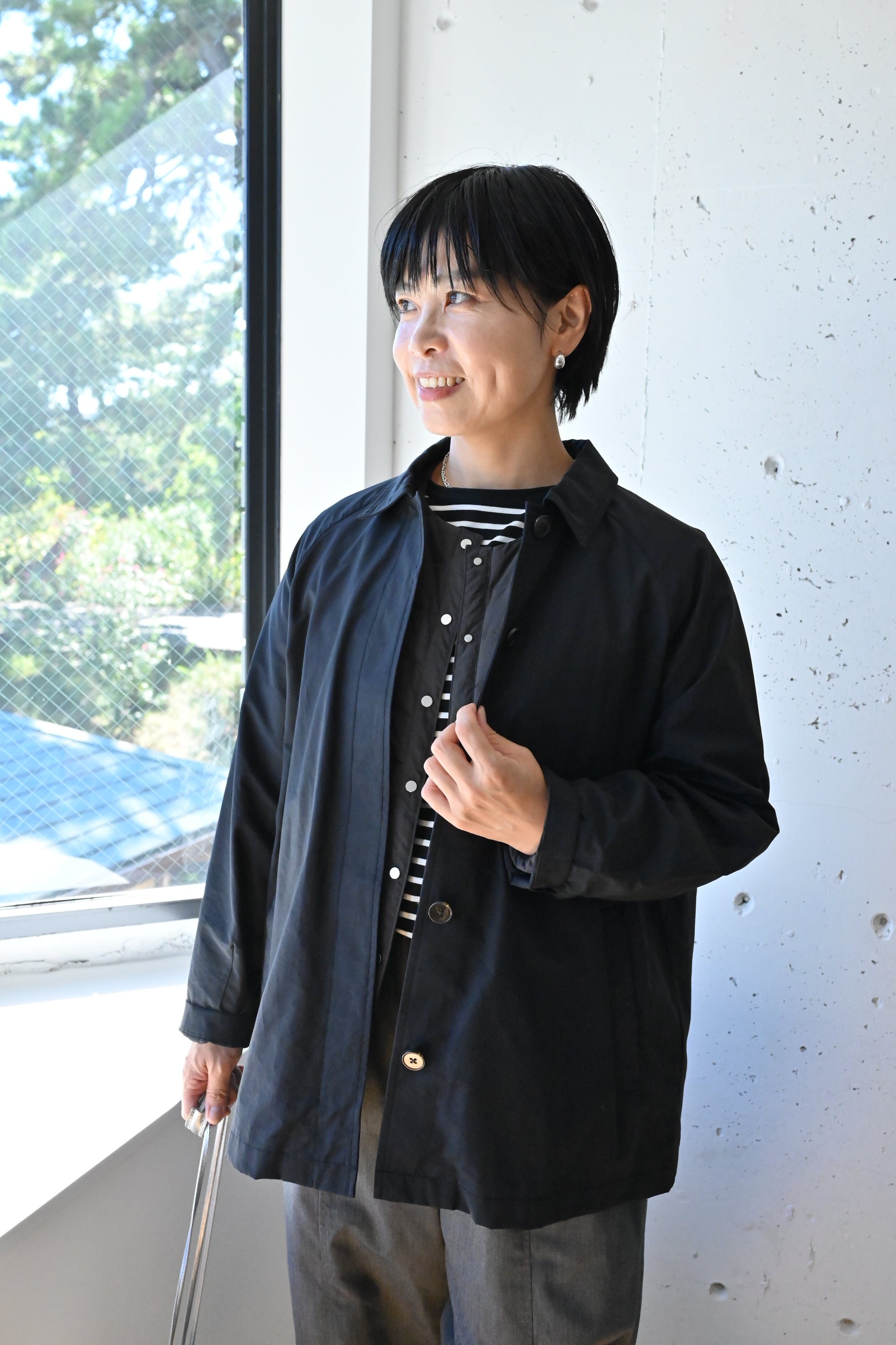 撥水素材のステンカラージャケット – OURHOME