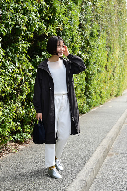 撥水素材のダブルジップコート