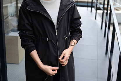 撥水素材のダブルジップコート