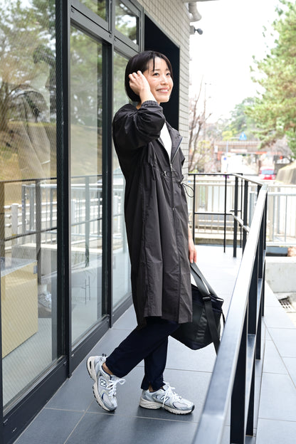 撥水素材のダブルジップコート