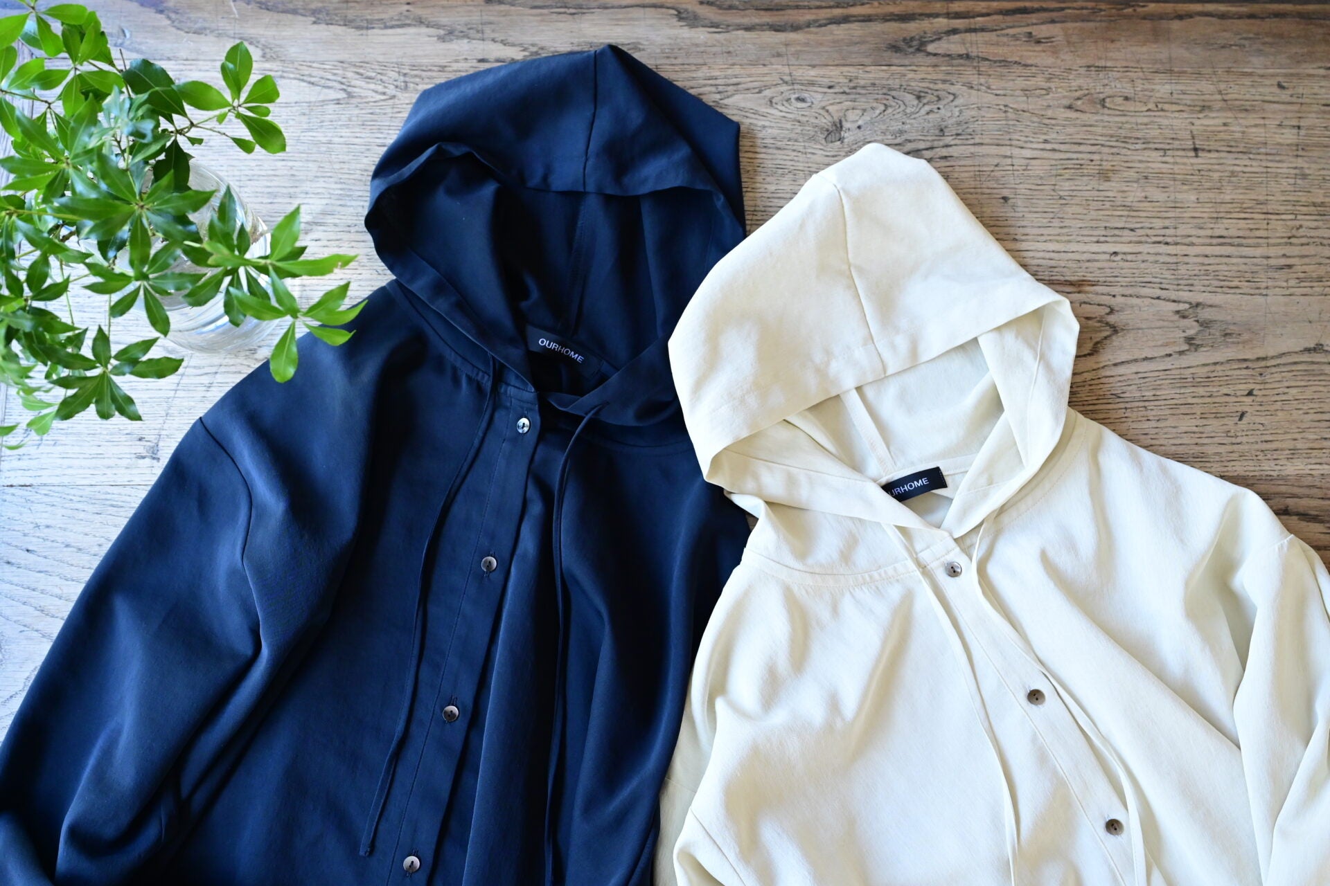 きれいめUVシャツパーカー（UVカット99%、吸水速乾） - OURHOME