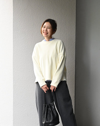 洗える裏起毛プルオーバー