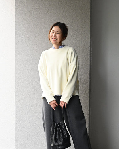洗える裏起毛プルオーバー