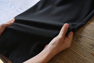 ゆるテーパードの裏起毛あったかパンツ