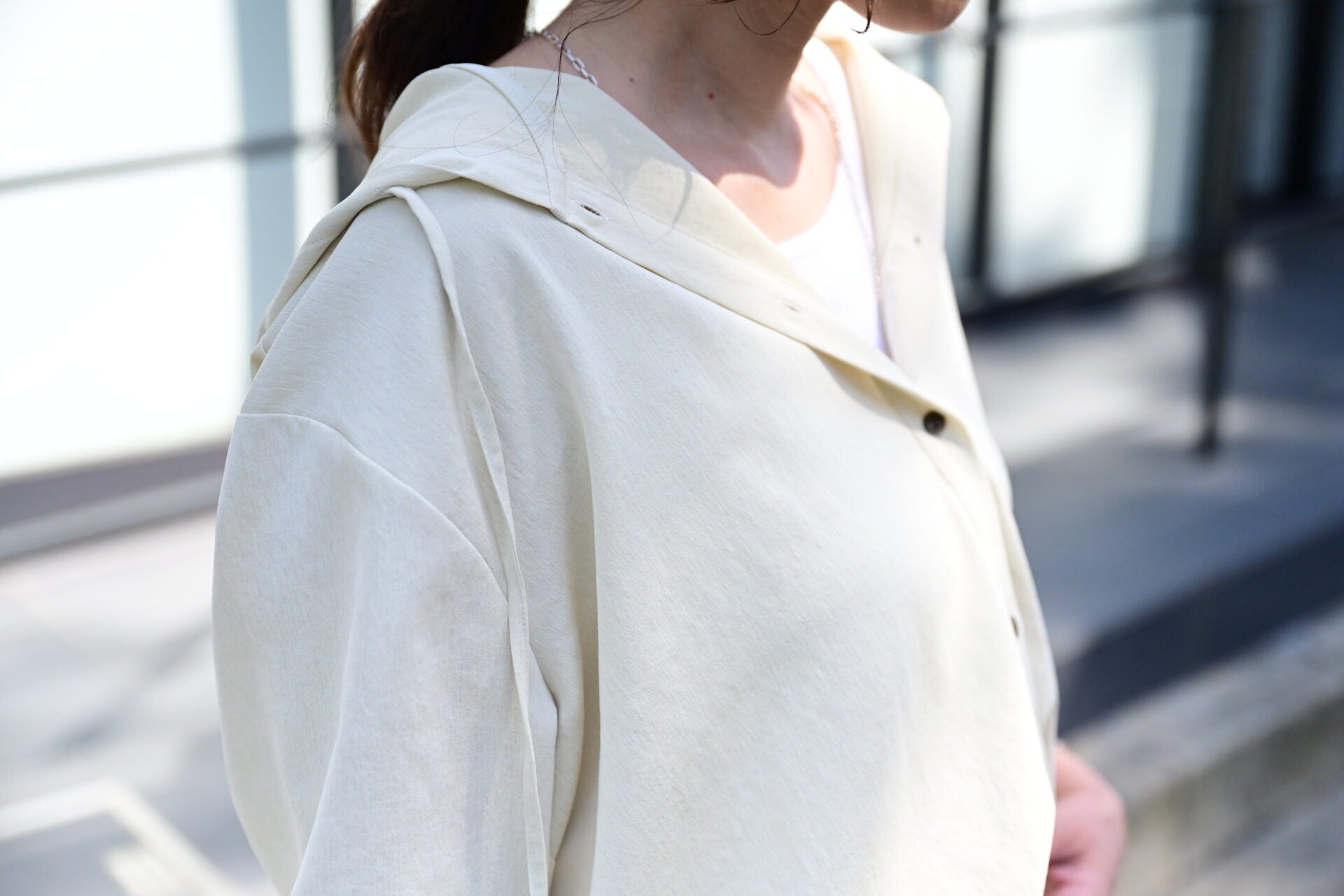 きれいめUVシャツパーカー（UVカット99%、吸水速乾） - OURHOME